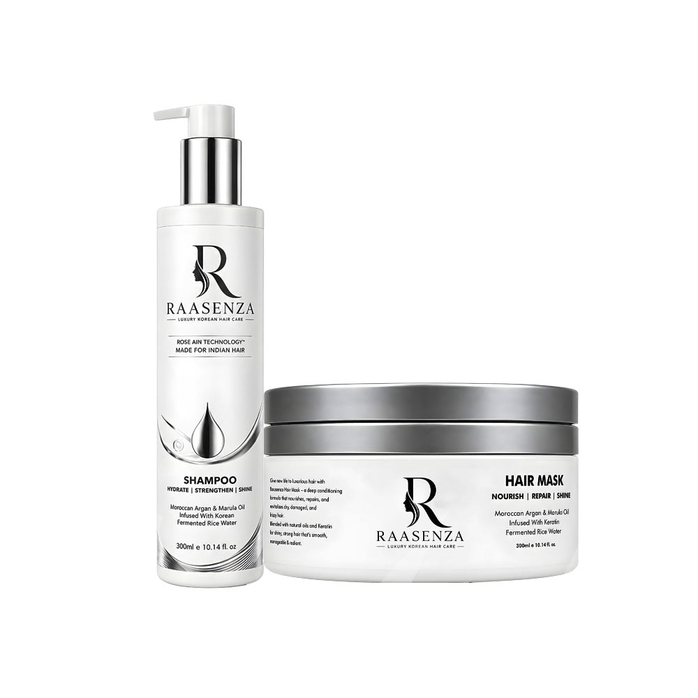 RAASENZA  PROFESSIONAL Combo Of Hair Shampoo & Mask of 300 ml (Set)